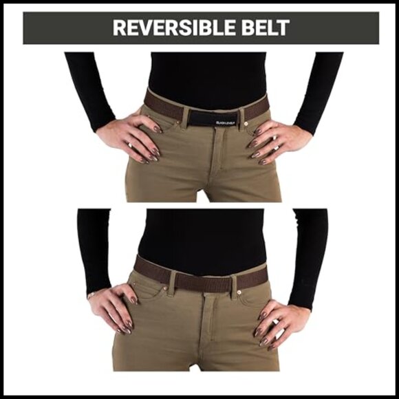 Buckle-Free Belt, Metal-Free, Hook and Loop Fastener, Lightweight main image 4